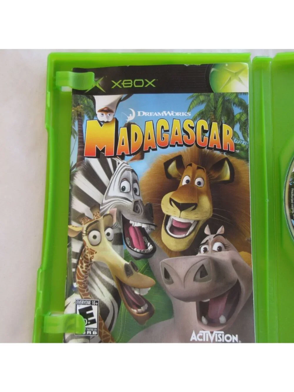 Madagascar Microsoft Xbox 2005 Video Game with Manual